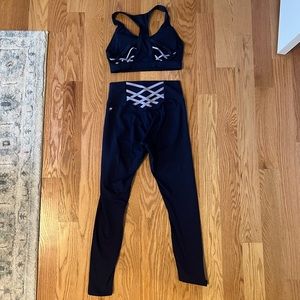 Fabletics leggings and sports bra set